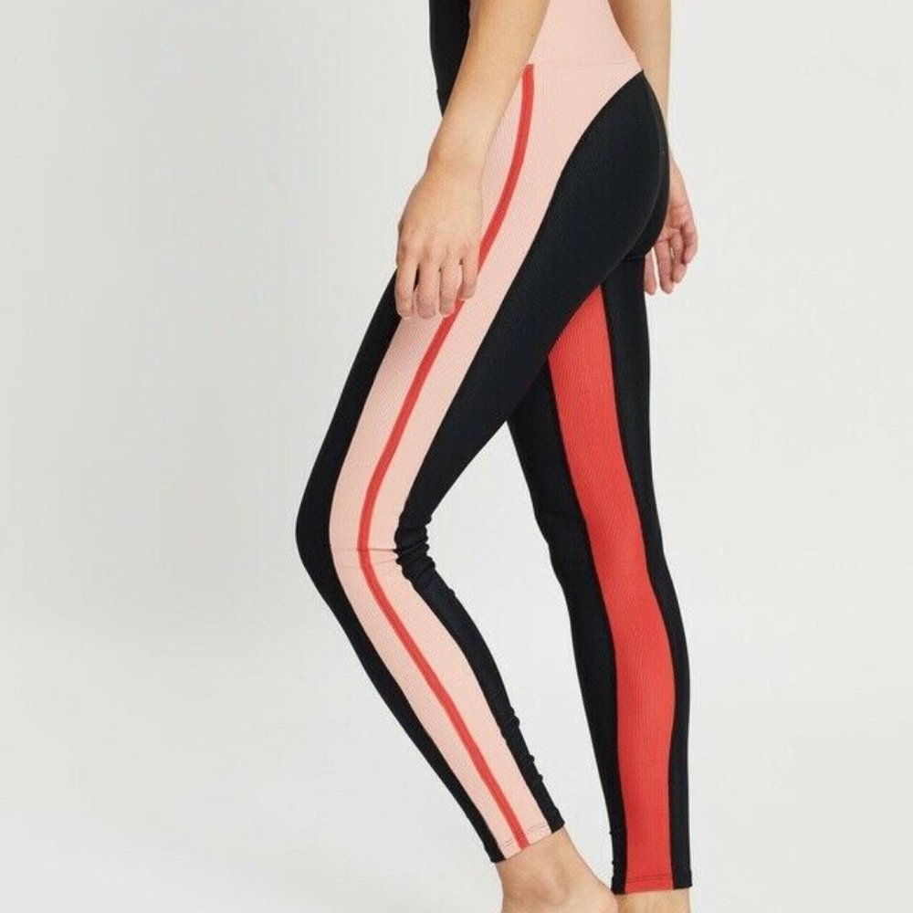 Beach Riot Color Block Ribbed Leggings